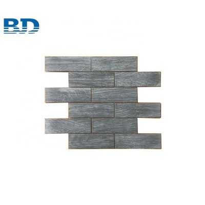 Backed Mesh 8mm China Glass Mosaic Tile