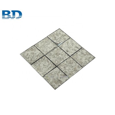 White Square Wall Antique Mirror Tile