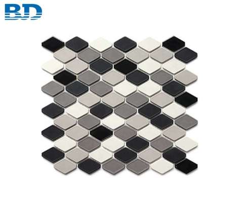 Anti-slip Pool Wall Backsplash Fullbody Crystal Glass Mosaic Tile