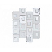 New Coming Silver and White Subway Tile Glass Mosaic